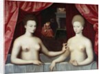 Portrait of Gabrielle d'Estrees and her sister by Anonymous