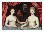 Portrait of Gabrielle d'Estrees and her sister by Anonymous