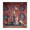 Allegory of touch from the Lady and the Unicorn tapestry by Anonymous