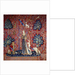 Allegory of touch from the Lady and the Unicorn tapestry by Anonymous