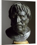 Roman bronze sculpture bust of Seneca by Anonymous