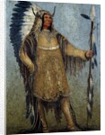 Full length portrait of a Native American chief by school of George Catlin by Anonymous