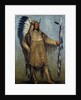 Full length portrait of a Native American chief by school of George Catlin by Anonymous