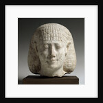 Ancient Egyptian head of a man by Anonymous