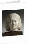 Ancient Egyptian head of a man by Anonymous