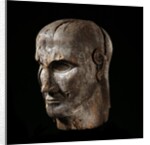 Etruscan sculpture of virile head by Anonymous