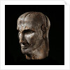 Etruscan sculpture of virile head by Anonymous