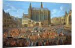 The Departure of Louis XV by by Pierre Denis Martin