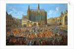 The Departure of Louis XV by by Pierre Denis Martin