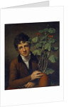 Rubens Peale With a Geranium by Rembrandt Peale