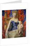 Virgin and Child Surrounded by Cherubim and Seraphim by Jean Fouquet