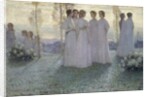 Sunday by Henri Eugene Le Sidaner
