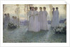 Sunday by Henri Eugene Le Sidaner