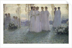 Sunday by Henri Eugene Le Sidaner