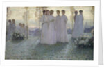 Sunday by Henri Eugene Le Sidaner