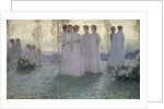 Sunday by Henri Eugene Le Sidaner