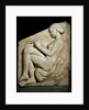 Panel of Ludovisi Throne : A naked woman playing a flute by Anonymous