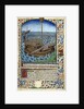 Manuscript illumination of ship at sea from "L'esprit de fortune et de vertu" by Anonymous