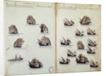 16th century manuscript depicting Portuguese fleet by Anonymous