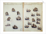 16th century manuscript depicting Portuguese fleet by Anonymous