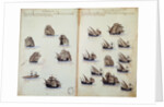 16th century manuscript depicting Portuguese fleet by Anonymous