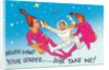 Extraterrestrial Vixens Fighting Over Astronaut by Anonymous