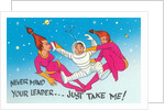Extraterrestrial Vixens Fighting Over Astronaut by Anonymous