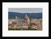 View of Santa Maria del Fiore Cathedral and Palazzo Vecchio from Forte Belvedere by Anonymous
