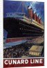 Poster for transatlantic crossings Cunard Line, 1908 by Anonymous