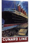 Poster for transatlantic crossings Cunard Line, 1908 by Anonymous