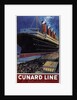 Poster for transatlantic crossings Cunard Line, 1908 by Anonymous