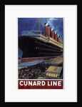 Poster for transatlantic crossings Cunard Line, 1908 by Anonymous