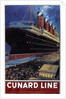 Poster for transatlantic crossings Cunard Line, 1908 by Anonymous