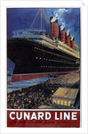Poster for transatlantic crossings Cunard Line, 1908 by Anonymous