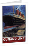 Poster for transatlantic crossings Cunard Line, 1908 by Anonymous
