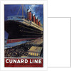 Poster for transatlantic crossings Cunard Line, 1908 by Anonymous