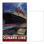 Poster for transatlantic crossings Cunard Line, 1908 by Anonymous