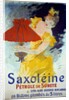 Poster advertising 'Saxoleine', safety lamp oil by Cheret
