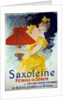 Poster advertising 'Saxoleine', safety lamp oil by Cheret