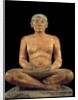 Ancient Egyptian statue of Seated Scribe by Anonymous