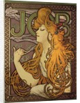 Poster advertising the cigarette paper "Job" by Alphonse Mucha