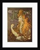 Poster advertising the cigarette paper "Job" by Alphonse Mucha