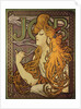 Poster advertising the cigarette paper "Job" by Alphonse Mucha
