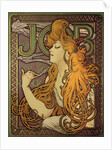 Poster advertising the cigarette paper "Job" by Alphonse Mucha