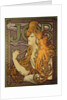 Poster advertising the cigarette paper "Job" by Alphonse Mucha