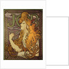 Poster advertising the cigarette paper "Job" by Alphonse Mucha
