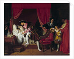 Francois I receives the last breath of Leonardo da Vinci by Jean-Auguste-Dominique Ingres