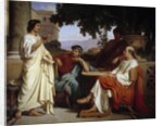 Horace, Virgil and Varius at the house of Maecenas by Charles Francois Jalabert