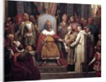 Charlemagne surrounded by his principal officers by Jules Laure