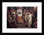 Charlemagne surrounded by his principal officers by Jules Laure